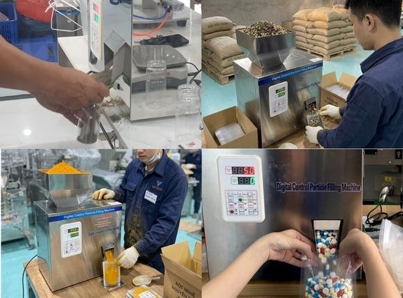 Đa dạng nguyên liệu máy cân định lượng 200g