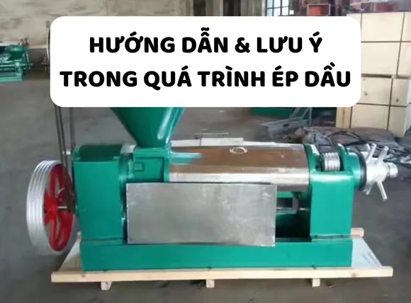 Hướng dẫn vận hành và lưu ý khi sử dụng máy ép dầu