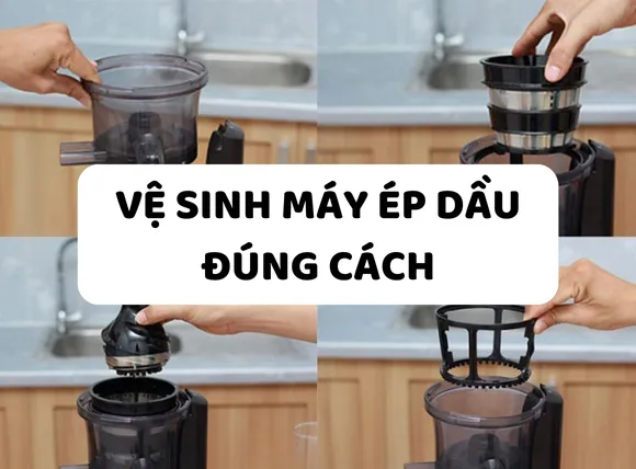 Vệ sinh máy ép dầu lạc đúng cách