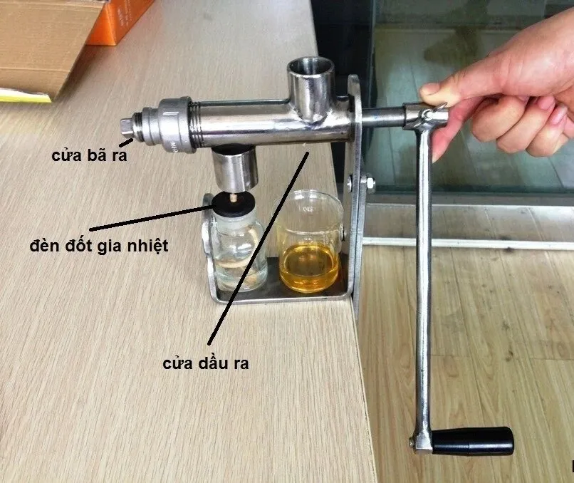 Máy ép dầu thực vật quay tay