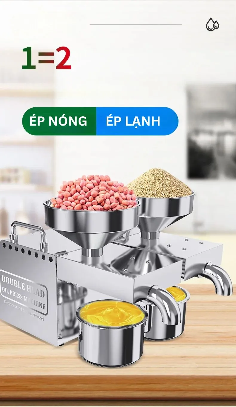 Máy ép dầu gia đình nóng lạnh