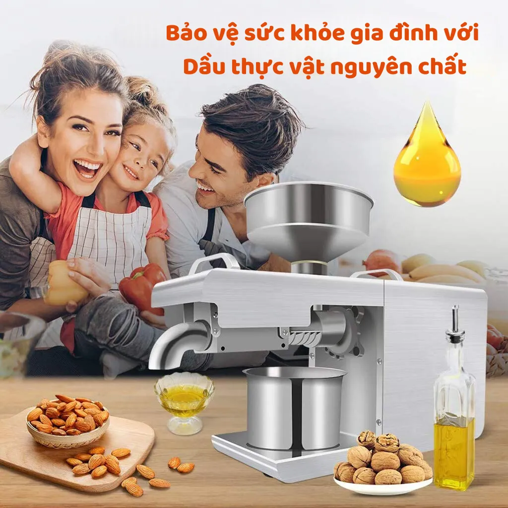 máy ép dầu gia đình, máy ép dầu mini, máy ép dầu lạc gia đình