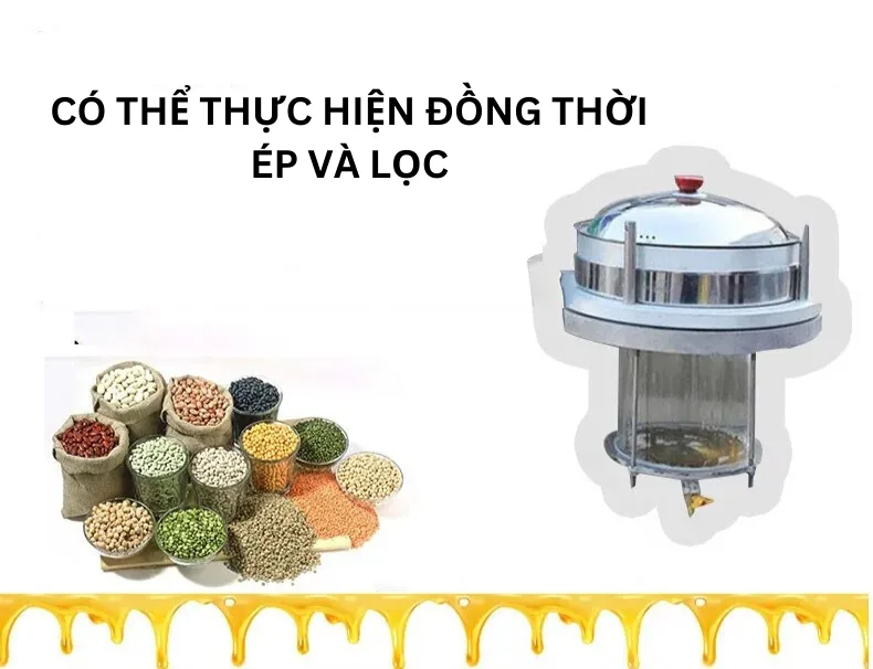 Máy ép dầu thực vật công nghiệp có thể ép và lọc