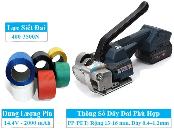 VK-JHD16 - Máy đóng dây đai nhựa cầm tay giá rẻ