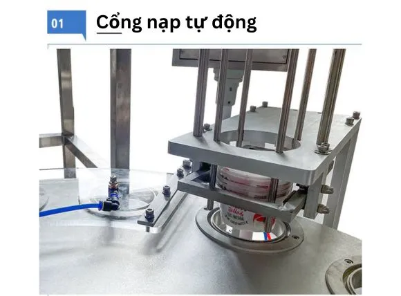 Ảnh thực tế máy đóng gói nguyên liệu dạng hỗn hợp