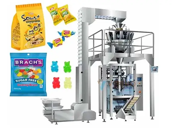 máy đóng gói bánh kẹo cân định lượng