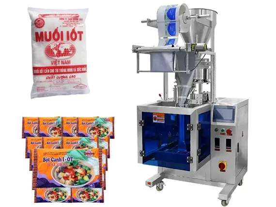 máy đóng gói muối bột canh tự động