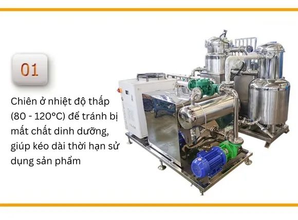 Ưu điểm của máy chiên chân không 5kg XSD-WX