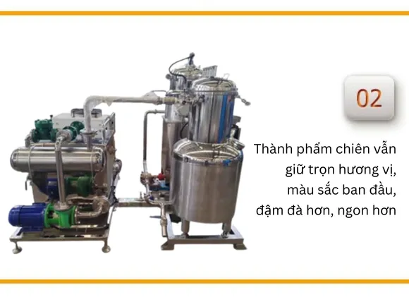 Ưu điểm của máy chiên chân không 5kg XSD-WX