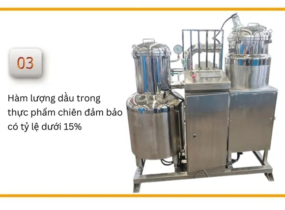 Ưu điểm của máy chiên chân không 5kg XSD-WX