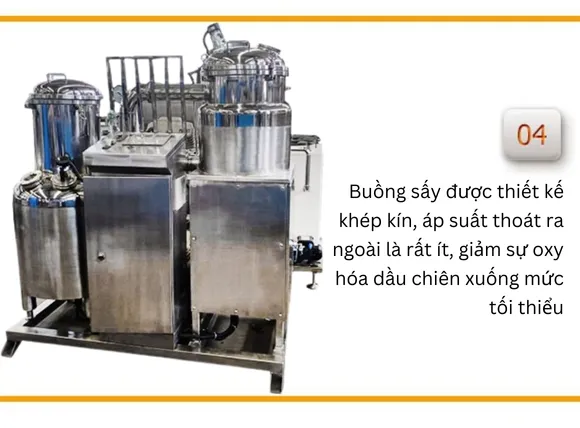 Ưu điểm của máy chiên chân không 5kg XSD-WX