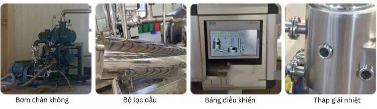 Cấu tạo thiết bị chiên chân không