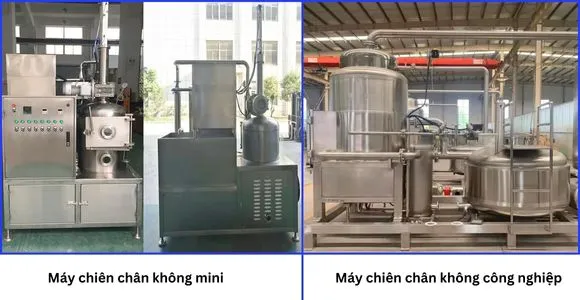 Phân loại máy chiên chân không