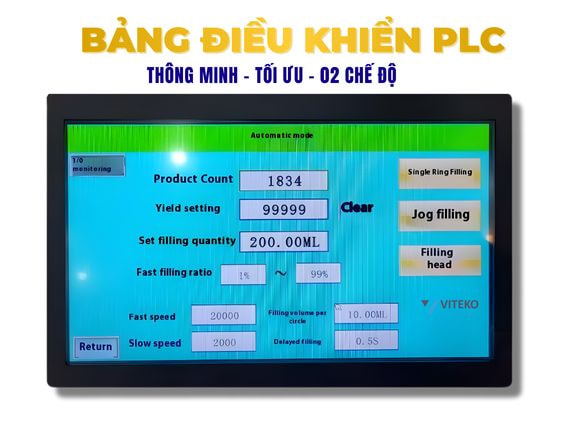 Bảng điều khiển máy chiết rót dịch sệt động cơ servo GTX-3600