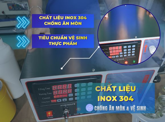 Chất liệu máy chiết rót định lượng 1 vòi AM-SF02