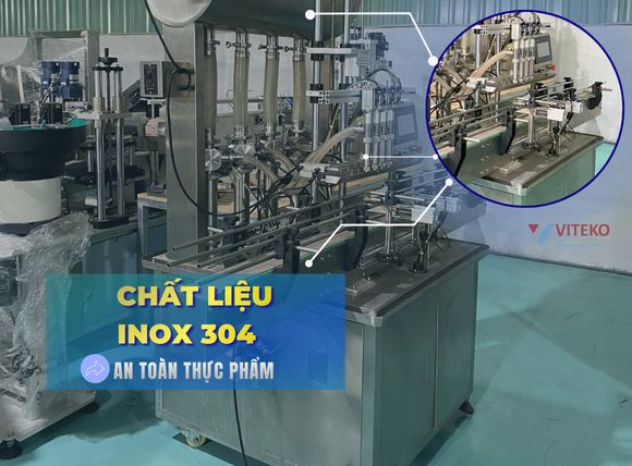 Chất liệu máy chiết rót tự động 4 vòi YTK-ZG4
