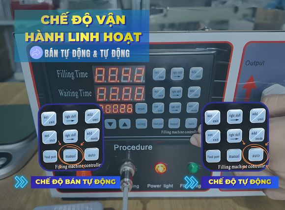 Chế độ máy chiết rót định lượng 1 vòi AM-SF02