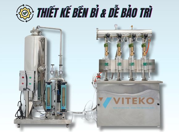 Máy chiết rót đẳng áp thủ công RBI-4 thiết kế bền bỉ dễ bảo trì