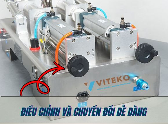 Điều chỉnh dễ dàng của máy chiết rót 2 vòi G2WYD