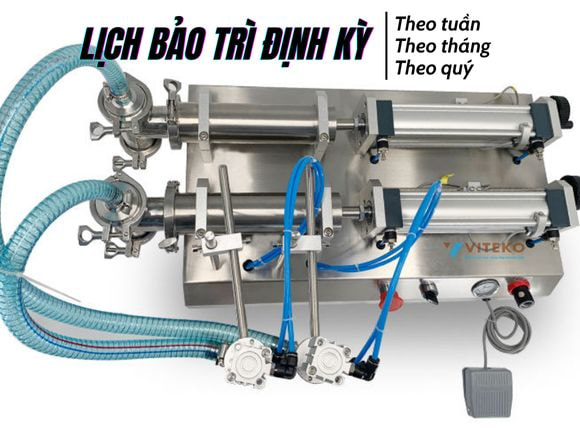 Lịch bảo trì máy chiết rót 2 vòi G2WYD