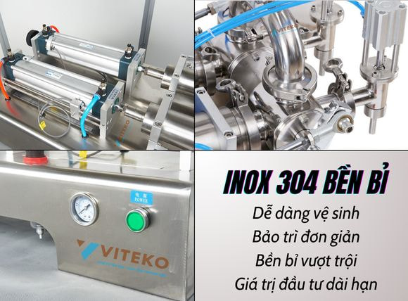 Máy chiết rót 2 vòi G2WYD inox 304