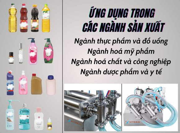 Máy chiết rót 2 vòi G2WYD ứng dụng trong các ngành nghề