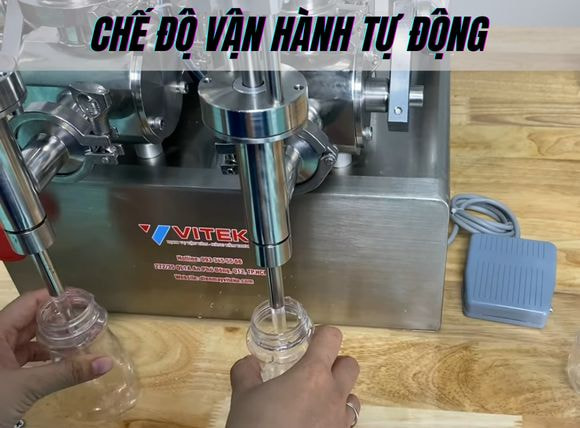 Máy chiết rót 2 vòi G2WYD vận hành tự động