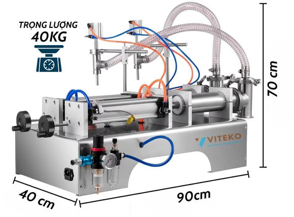 Thiết kế của máy chiết rót 2 vòi G2WYD