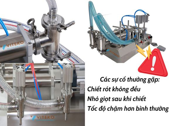 Xử lý sự cố máy chiết rót 2 vòi G2WYD