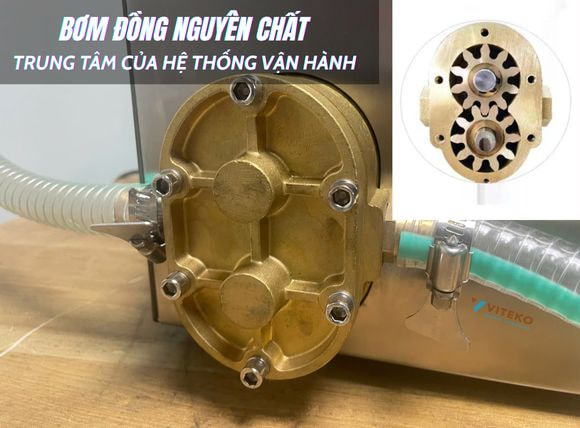 Bơm đồng nguyên chất của máy chiết rót bán tự động dạng sệt CSY-L12
