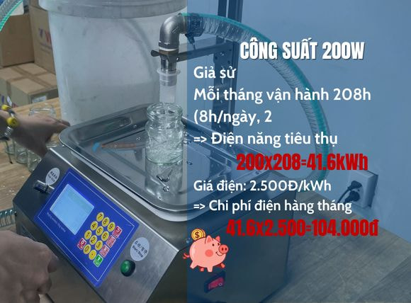 Công suất máy chiết rót bán tự động dạng sệt CSY-L12