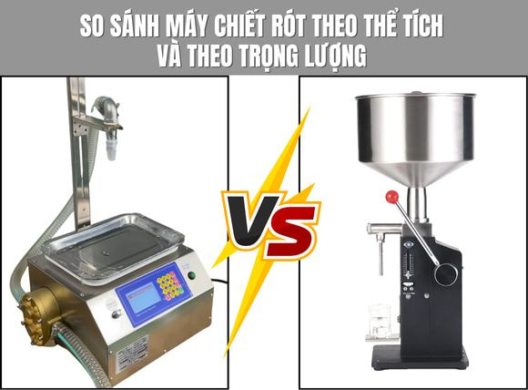 So sánh máy chiết rót bán tự động dạng sệt CSY-L12 với chiết rót theo thể tích