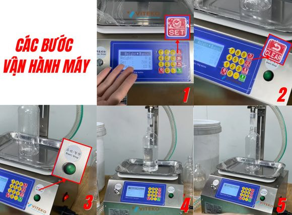 Vận hành máy chiết rót bán tự động dạng sệt CSY-L12