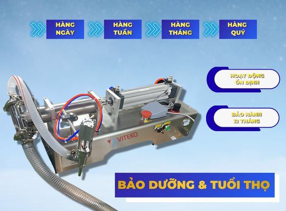 Bảo dưỡng máy chiết rót chất lỏng 1 vòi G1WYD