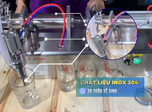 Chất liệu máy chiết rót chất lỏng 1 vòi G1WYD