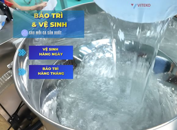 Bảo trì máy chiết rót 1 vòi bán tự động G1WGD