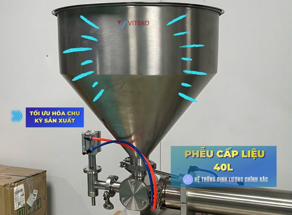 Phễu máy chiết rót 1 vòi bán tự động G1WGD