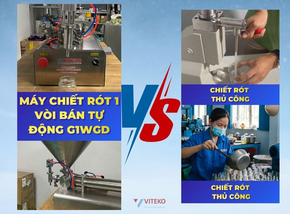 So sánh máy chiết rót 1 vòi bán tự động G1WGD