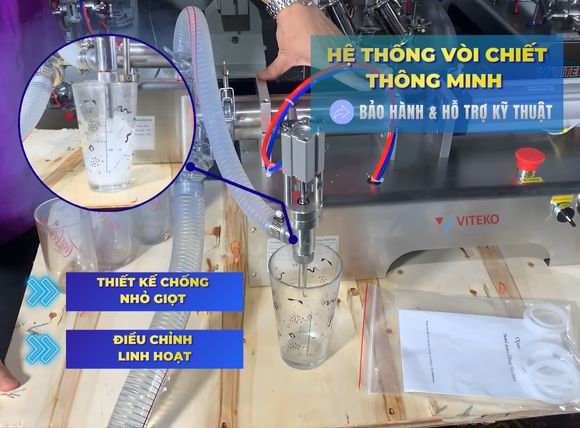 Vòi chiết máy chiết rót chất lỏng 1 vòi G1WYD