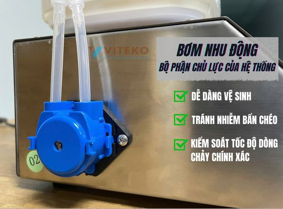 Bơm nhu động của máy chiết rót mini 1 vòi AM-P1