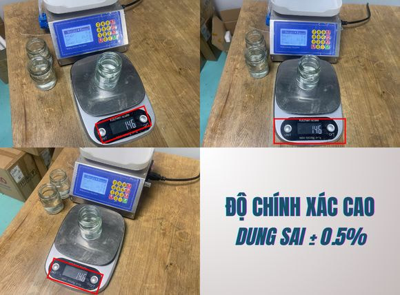 Độ chính xác của máy chiết rót mini 1 vòi AM-P1