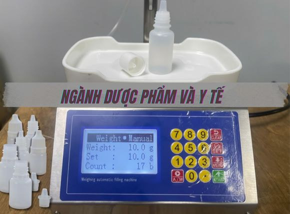 Máy chiết rót mini 1 vòi AM-P1 ngành dược phẩm và y tế