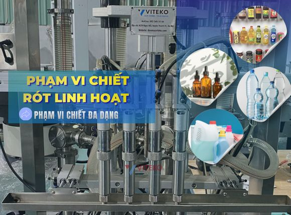 Phạm vi máy chiết rót tự động 4 vòi YTK-ZG4