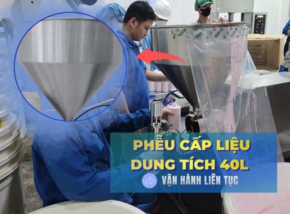 Phễu chứa máy chiết rót dịch sệt động cơ servo GTX-3600