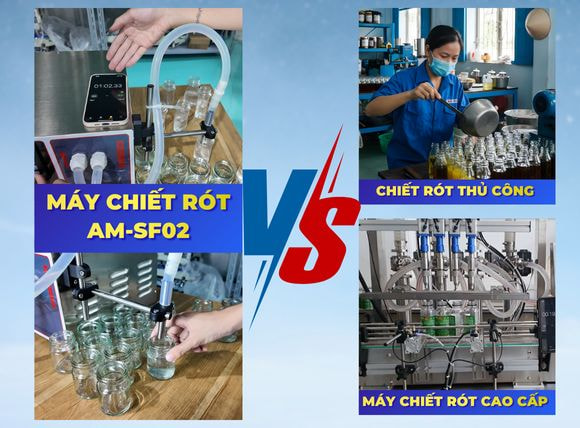 So sánh máy chiết rót định lượng 1 vòi AM-SF02