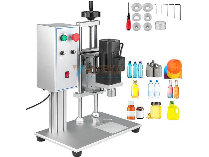 máy đóng nắp chai cho các nắp tròn