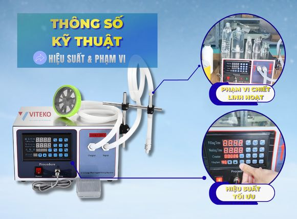 Thông số máy chiết rót định lượng 1 vòi AM-SF02