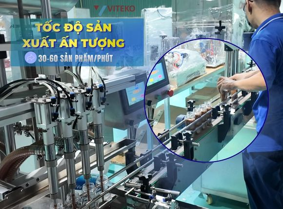 Tốc độ máy chiết rót tự động 4 vòi YTK-ZG4