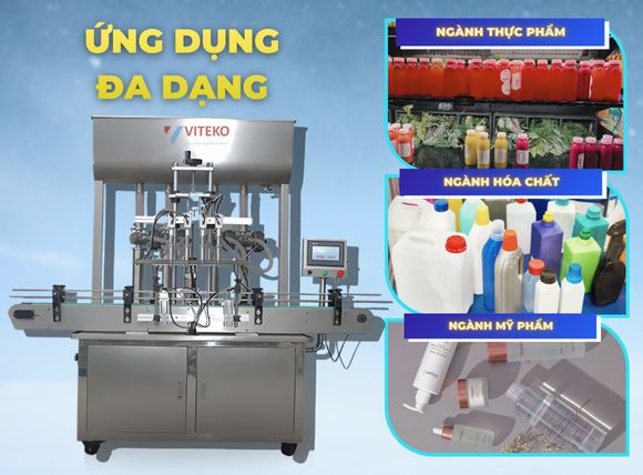 Ứng dụng đa dạng máy chiết rót tự động 4 vòi YTK-ZG4