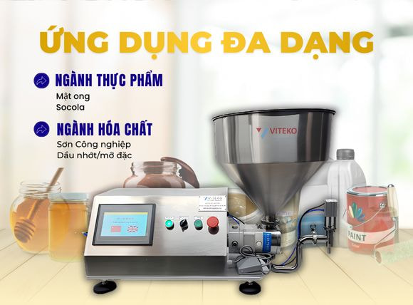 Ứng dụng máy chiết rót dịch sệt động cơ servo GTX-3600